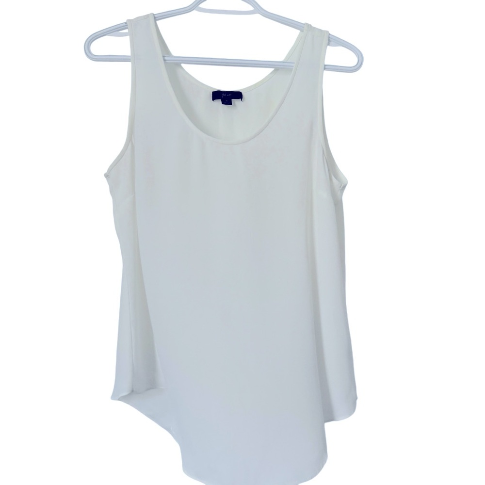 J.Crew White Sheer Tank